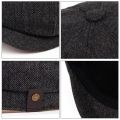 Men Newsboy Hats Peaky Autumn Vintage Herringbone Octagon Cap Women Casual Stripe Berets Gatsby Flat Hat. 