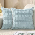 GC 2pcs Corduroy Pillowcases Solid Color Decorative Throw Pillow Covers Cushion For Living Room Couch Bed Sofa 18x18inch. 