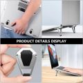 Universal Foldable Laptop Stand Metal Non-slip Mini Portable Notebook Heat Reduction Holder Laptop Accessories. 