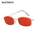 HAPTRON Small Rectangle Square Sunglasses Women Men Retro Red Yellow Sun Glasses Vintage Luxury Designer Brand oculos de sol. 