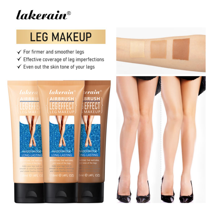 2024 Airbrush Leg Makeup Moisturizing Liquid Body Foundation Tan Cream Tanning Body Lotion Skin Care Even Skin Tone 118g JokeTJokeJ