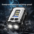 Warsun Portable Mini Keychain Light LED High Bright Flashlight Dual Light Source Camping Fishing Multi-function Tool Torch Lamp. 