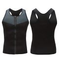 Men's Zipper Neoprene Sauna Suit Slimming Vest Weight Loss Shapewear Tummy Control Body Shapers Workout Compression Corset Tops.