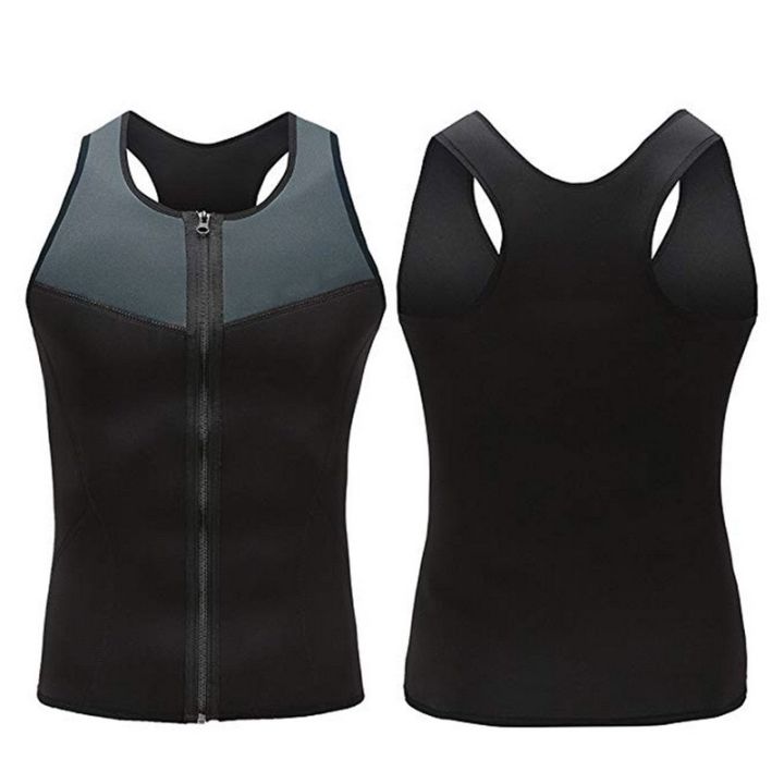 Men's%20Zipper%20Neoprene%20Sauna%20Suit%20Slimming%20Vest%20Weight%20Loss%20Shapewear%20Tummy%20Control%20Body%20Shapers%20Workout%20Compression%20Corset%20Tops%20-%20Image%205