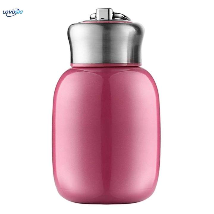 2x 200ml Travel Mug Double Wall Cup Tea Coffee Cold Drinking Rose + Orange