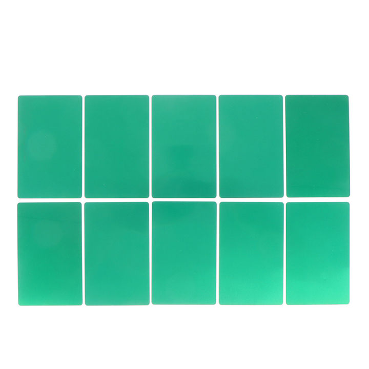 10 Pcs Blank Metal Business Aluminum Alloy Blanks DIY Printing