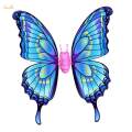 Easter Electric Fairy Wing with Light with Music Moving Butterfly Wing Blue.