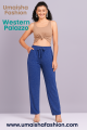 Fashionable and Elegant Party wear western fashion ladies plazzo..