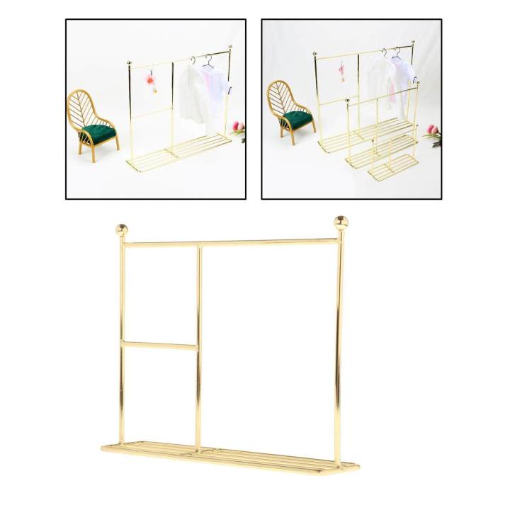 Metal%20Doll%20Dress%20Rack%20Hangers%20Doll%20Furniture%20Accessories%20Clothes%20Drying%20Laundry%20Rack%20for%201/6%201/8%201/12%20BJD%20Dolls%20Coat%20Dress%20Garment%20Hangers%20-%20Image%204