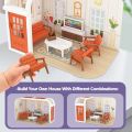 Koala Kitchen DIY Scene Miniature Furniture 1/12 Sunshine Villa Model Bunny Cooking Toys House For Dollhouse Girl Birthday Gift. 