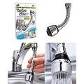 Turbo Flex 360 Flexible Double Swivel Faucet Spout Attachment Extender For Taps - 1 Pcs. 