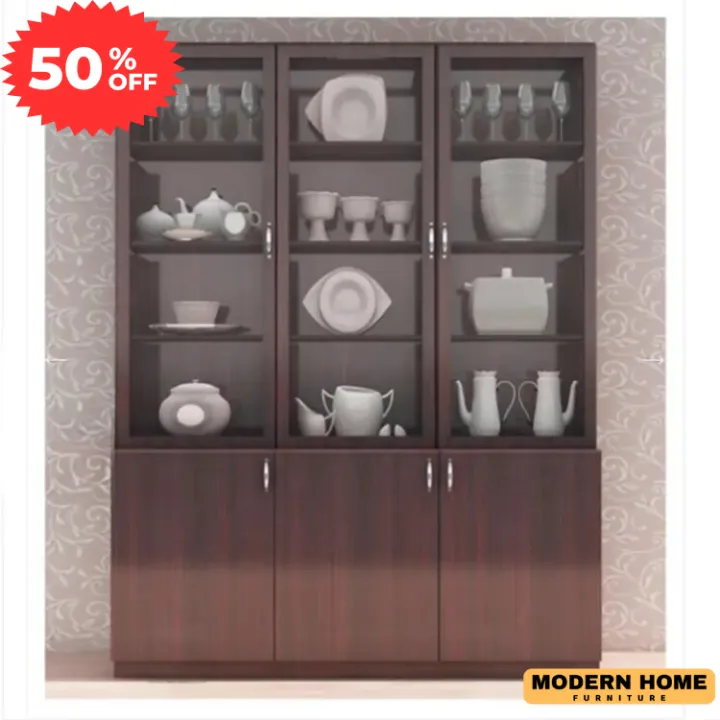 Showcase%20With%20Crockery%20Display%20Unit%20with%203%20door%20Storage%20Cabinet%20%20-%20Modern%20Home%20Furniture%20-%20Image%202
