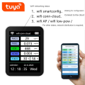 Tuya WiFi 7 in 1 Smart Air Quality Monitor CO2 Meter TVOC HCHO PM2.5 Tester White.