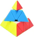 Rubic Pyramid Puzzle Toy Twist Triangle Cube For Kids Gift. 