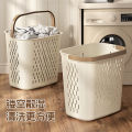 Household dirty clothes basket large-capacity bathroom bathing and clothing artifact internet celebrity bathroom clothes storage basket bucket. 
