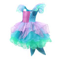 Ariel Girl Little Mermaid Costume Halloween Kid Dress For Girls Children Carnival Birthday Party Clothes Cosplay Mermaid Dress. 