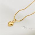 Love Pendant Simple Stainless Steel Clavicle Chain Light Luxury Women's Necklace Jewelry.