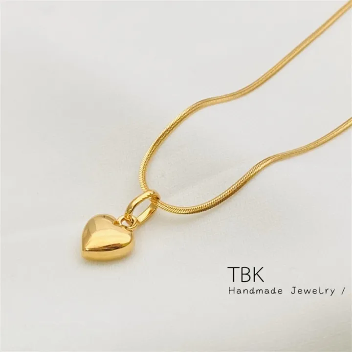 Love%20Pendant%20Simple%20Stainless%20Steel%20Clavicle%20Chain%20Light%20Luxury%20Women's%20Necklace%20Jewelry%20-%20Image%203