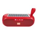 TG182 Solar Boombox Outdoor Speaker 10W USB Portable Wireless Column Loudspeaker Waterproof Support TF Card FM Radio Aux Input. 