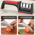 New Kitchen Kinfe Sharpner 3-Segment Knife Sharpener Household Multi-Functional Hand-Held Knife Sharpner.