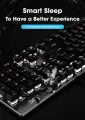 AOC GK410 Gaming Keyboard Mechanical Keyboard Metal Panel Blue Black Brown Switch Wired Keyboard Gaming Full Key Game. 