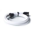 50CM SATA 3.0 III SATA3 7pin Data Cable Right Angle 6Gb/s SSD Cables HDD Hard Disk Data Cord with Nylon Sleeved(White).