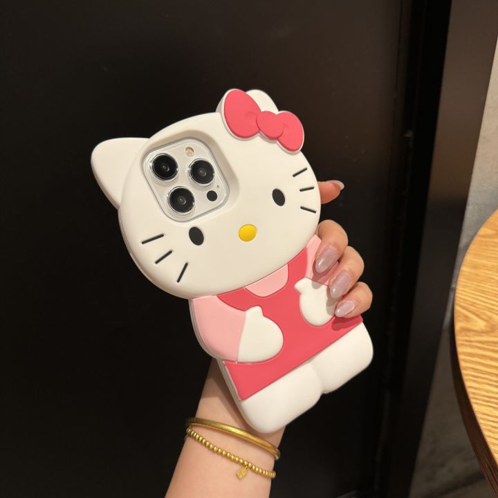 cute%20cartoon%203D%20HelloKitty%20Laser%20pattern%20case%20for%20IPhone15%20Pro%20max%2014%2013%2012%2011XS%20max%20XR%20X%208%20plus%207plus%20soft%20cover%20-%20Image%204