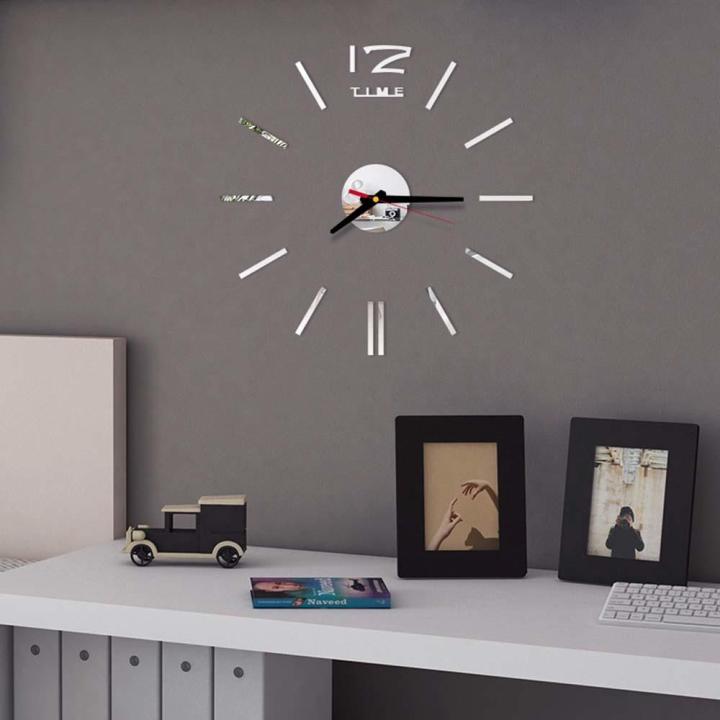 Clock Mirror Wall Stickers Fashion Living Room Watch DIY Home Decoration Clocks Sticker reloj de pared 2023 New 3D Wall