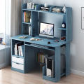 Home Office Table PC Computer Desk Simple Study Table with Bookshelf Student Desk, Reading Table, Table Workstation Table w/1 File Drawer & 2 Storage Drawers & Storage Shelves & Keyboard Tray Computer Table 48/36.