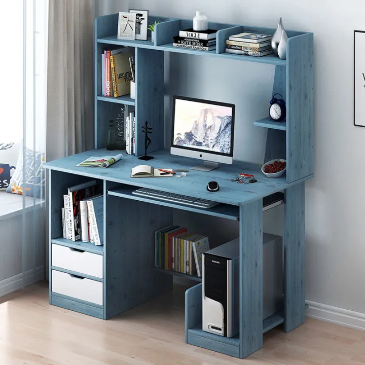 Home%20Office%20Table%20PC%20Computer%20Desk%20Simple%20Study%20Table%20with%20Bookshelf%20Student%20Desk,%20Reading%20Table,%20Table%20Workstation%20Table%20w/1%20File%20Drawer%20&%202%20Storage%20Drawers%20&%20Storage%20Shelves%20&%20Keyboard%20Tray%20Computer%20Table%2048/36%20-%20Image%204