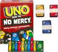 UNO No Mercy Mattel Games UNO Show ‘em No Mercy Card Game for Kids, Adults & Family Parties and Travel With Extra Cards, Special Rules and To. 