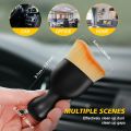 Car Interior Cleaning Soft Brush Detailing Cleaning Tools Curved Brush Car Dashboard Air Outlet Gap Dust Cleaning Brush.