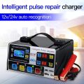 400A Car Battery Charger 12V 24V Fully Automatic 220W EU/US High Frequency Intelligent Pulse Repair Charger LCD Display. 