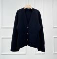 Naizaiga 100 merino wool solid brown black gray white thicken long sleeve Women cardigans female sweater WLHL40. 