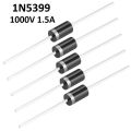 20Pcs- 1N5399 Diode 1N5399 Rectifier Diode 1000V 1.5A General Purpose Rectifier 1000V Diode 1.5A Diode Silicon Junction Diode DO-201AD Package 2 Pin Leads Terminals 5399 Diode. 