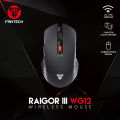 FANTECH RAIGOR III WG12 Stable 2.4Ghz Connection Wireless Mouse 2000 DPI Pixart Sensor Ambidextrous Design Portable Mice For Laptop PC Computer Gaming Gamer. 