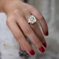 【happy one】Dubai Male Female Big Cubic Zircon Stone Ring Color Option for Wedding Promise Engagement Rings for Woman R-157. 