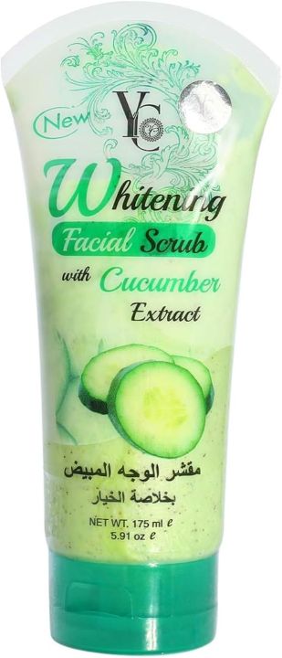 YC Whitening Facial Scrub with Cucumber, 175 ml