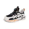 Swivel button sneakers, spring and autumn students, casual mesh running shoes, boys, soft soles, handsome, small and medium-sized children's single shoes, women. 