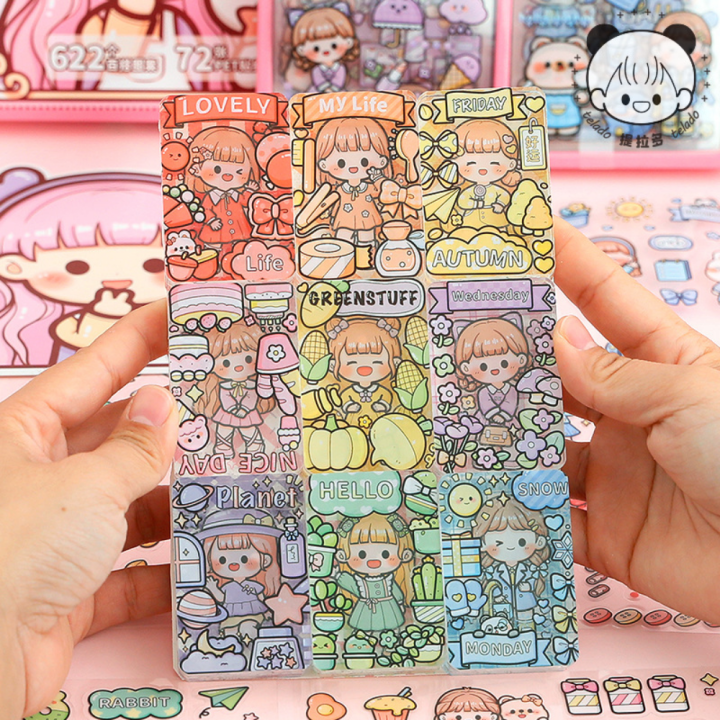 Mr.Paper%20Kawaii%20Stickers%20Cartoon%20Girls%20Daily%20PET%20Waterproof%20Goo%20Card%20Handbook%20DIY%20Decoration%20Material%20Korean%20Stationery%20-%20Image%203