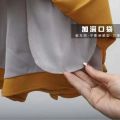 Elastic Waist Pleated Skirt Stretch Summer Lengthened with PocketsaHigh Waist Slimming ShortjkSkirt. 