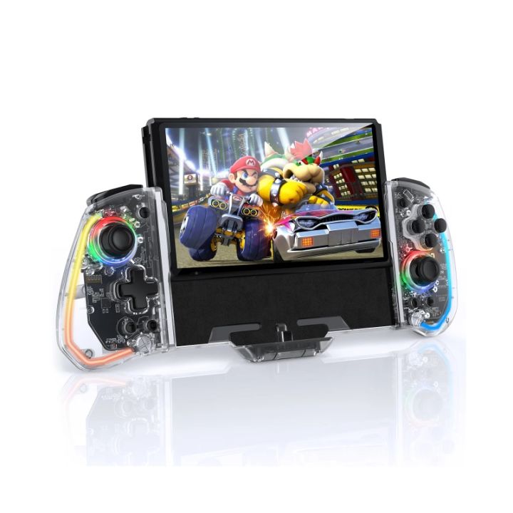 IINE Switch Handheld Controller One-Piece Joypad Controller with Hall Effect Joystick Macro Setting for Nintendo Switch/OLED