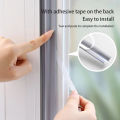 2 Meters Nylon Door Window Sealing Strip Waterproof Pu Foam Anti-mold Self-adhesive Strip Tape DIY Window Dust Proof Gap Filler/ Sealing Strips for Door Bottom Sliding Windows.