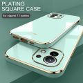 Luxury Plating Square Frame Phone Case For Xiaomi Mi 11 Lite 5g On Xiomi 11lite 4g 11i Mi11T Xiaomi11 Ultra Soft Silicone Cover. 