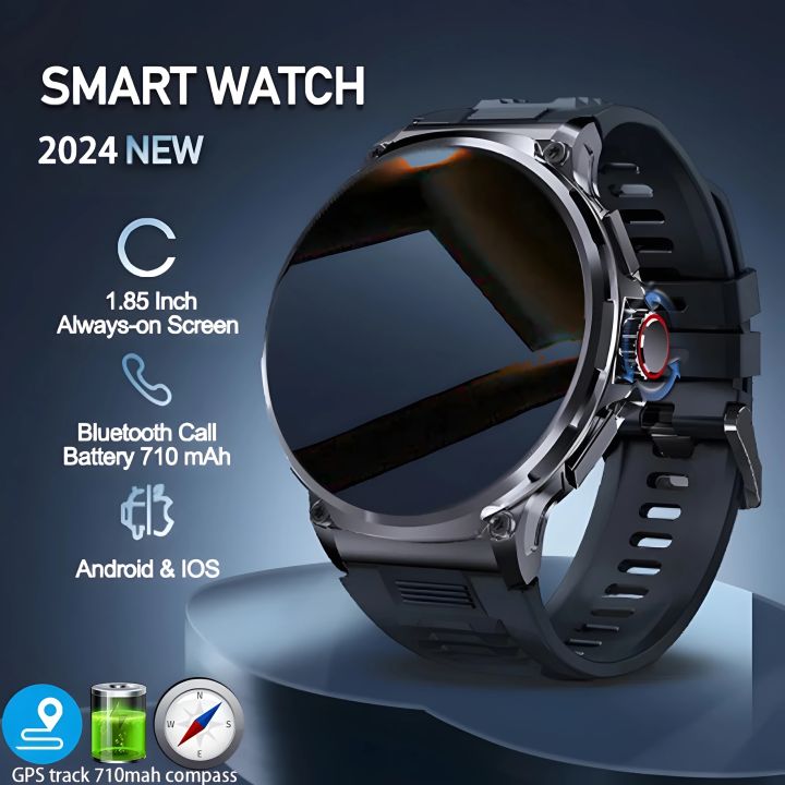 New 710mAh Bluetooth Call Smart Watch Men Sport Fitness Watches 1.85 Heart Monitor Waterproof Smartwatch For XIAOMI Android IOS Daraz .bd