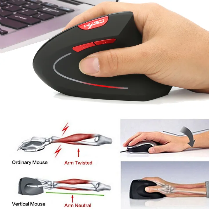 HXSJ%20T29%20BT3.0%20Vertical%20%20Mouse%20Optical%202.4G%20Mouse%20Ergonomics%20800/1600/2400DPI%20Ergonomic%206%20Buttons%20Optical%203D%20Mice%20for%20PC%20Computer%20Desktop%20Notebook%20Wrist%20Treatment%20Evoluent%20Vertical%20Gaming%20Mouse%20-%20Image%208
