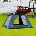 Camping Tent Portable Quick Assemble up for Climbing Trekking Green 240x240x155cm. 