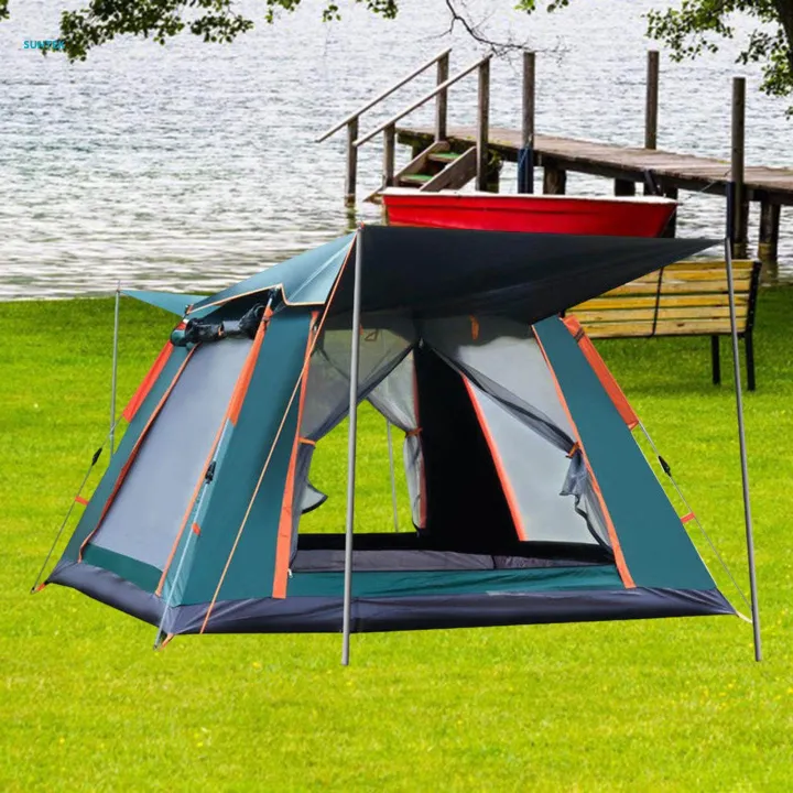 Camping%20Tent%20Portable%20Quick%20Assemble%20up%20for%20Climbing%20Trekking%20Green%20240x240x155cm%20-%20Image%205