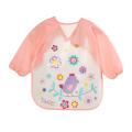 【ALLGOOD】1pcs Children Apron Cartoon Animals Baby Bibs Waterproof Colorful Children Bib Full Sleeve Bibs Long Sleeve Feeding Bibs. 