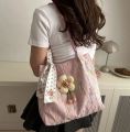 Flower Pattern Casual Fashion Bag for Women Shopper Handbags Environmental Storage Reusable Shoulder Tote Bag school bags girl.